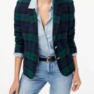J.Crew Tartan Schoolboy Blazer Size 0